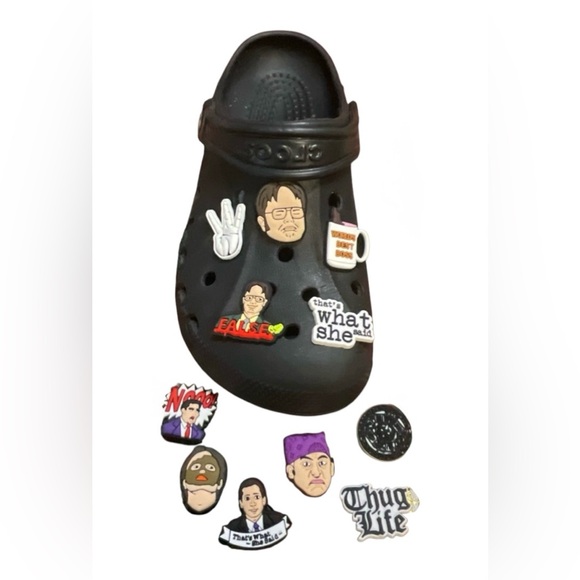 The Office Shoe Charms Set of 11 CROC Style Jibbitz Charms - Picture 3 of 3